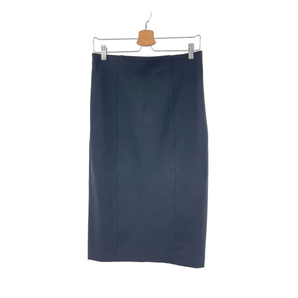 Vince‎ Ribbed Ponte Knit Pencil Skirt in Black Size 8 - Picture 4 of 9